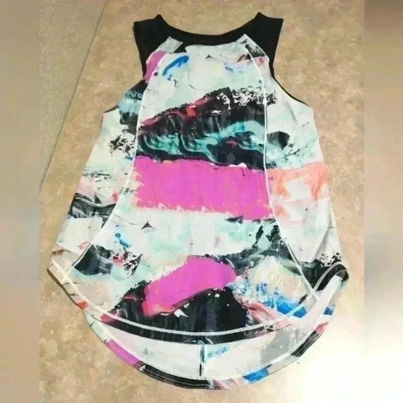 Lululemon women's size S/M sculpt pigment wave multicolor tank sleeveless light - Picture 1 of 5